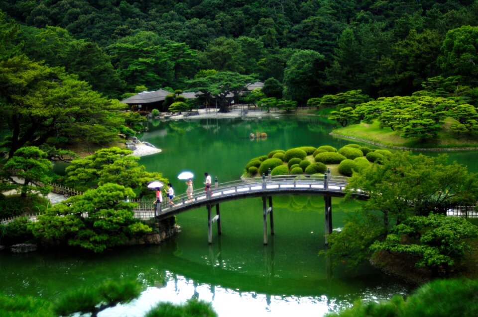 Bridge over the South Pond Ritsurin-koen
