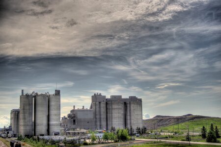 The Inland Cement Plant in Edmonton, Alberta, Canada photo