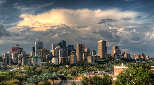 skyline of Edmonton, Alberta, Canada