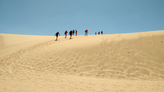 Rainwater lagoon and sand dunes in Lencois Maranhenses
