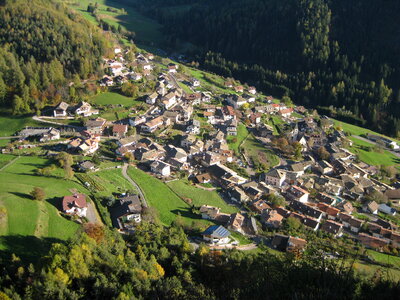 the Village of Selva in Val Gardena,South Tyrol,Italy photo