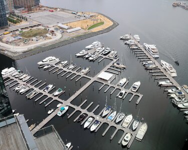 Downtown city skyline, Inner Harbor