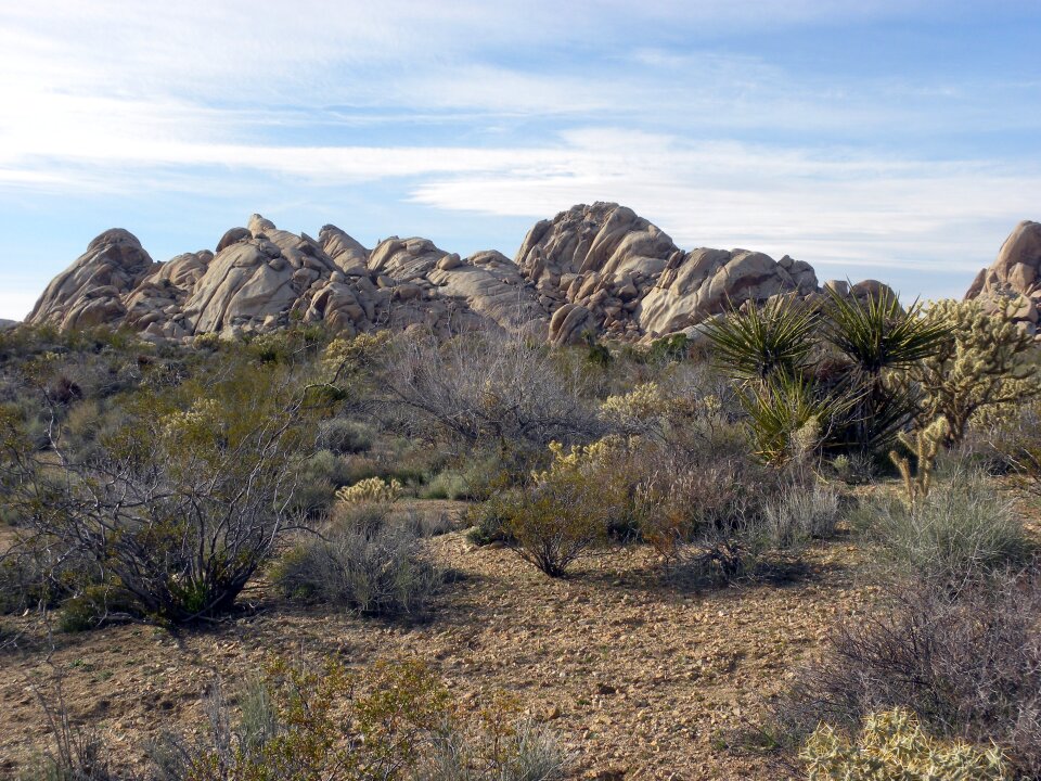 Granite Mountains in the Mojave Desert, California photo
