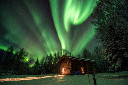 Aurora in Yukon Charley Rivers National Preserve