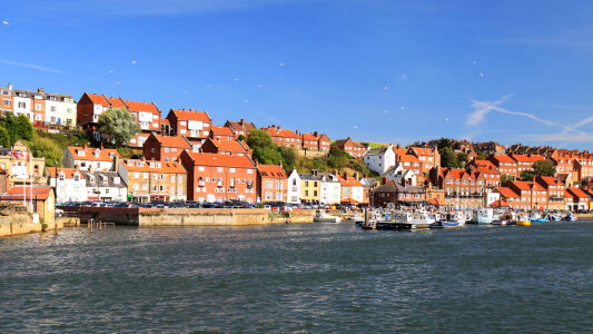 Whitby harbour of North Yorkshire