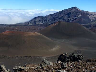 Trail in Haleakala National Park, Maui, Hawaii photo