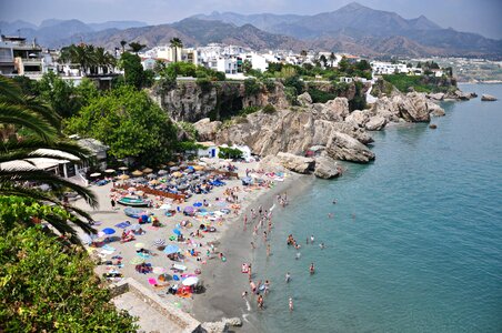 Calahonda beach in the Balcon de Europa in Nerja photo