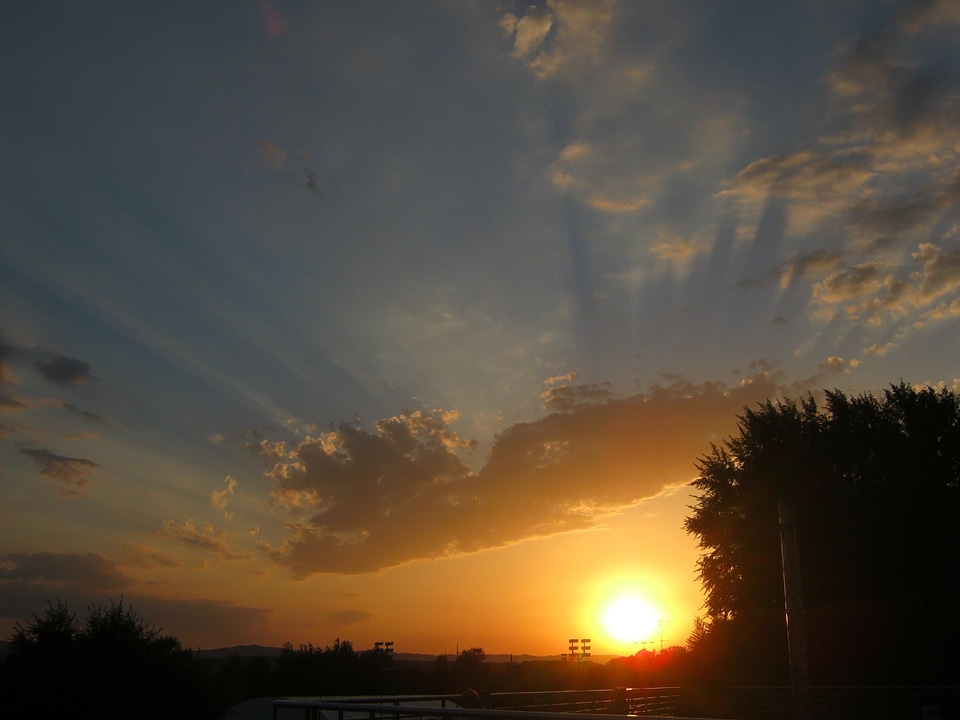 Sunset sky clouds photo