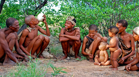 Bushmen family of Southern Africa