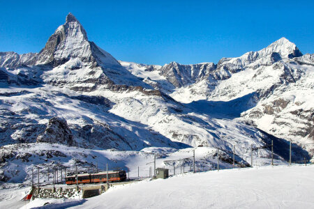 Gornagrat Train Matterhorn Switzerland Alps