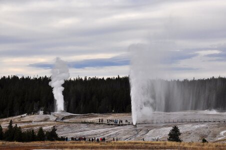 Grand Group Geyser, Upper Geyser Basin, Yellowstone photo