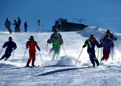 Skiing, winter, snow, skiers