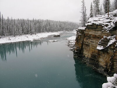 Athabasca River, Jasper National Park, Alberta, Canada photo