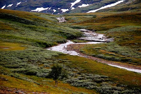 Stream at the Padjelanta National Park, UNESCO World Heritage photo