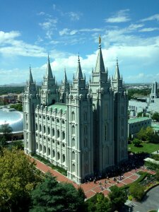 The Salt Lake City, Utah LDS (Mormon) temple photo