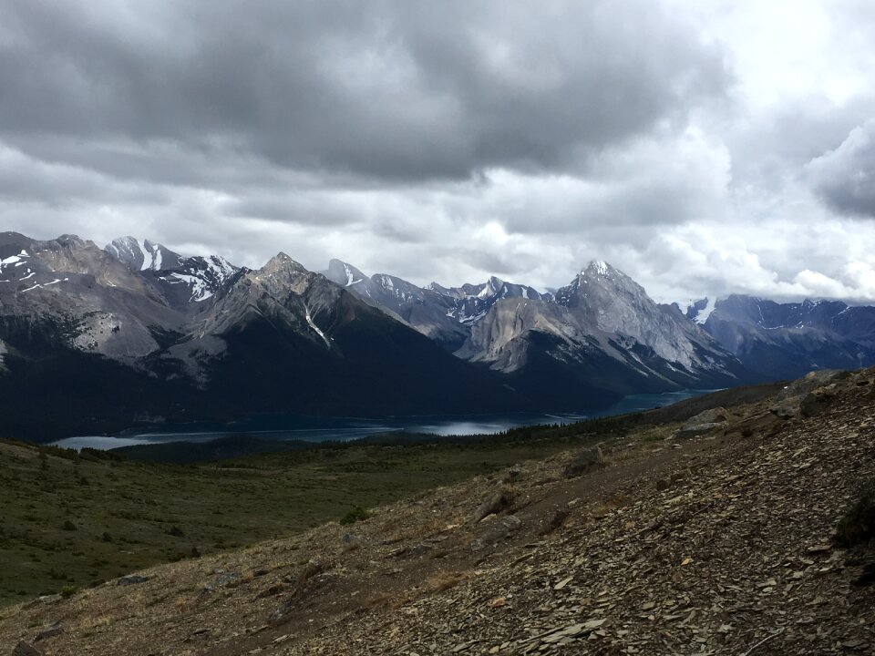 Bald Hills and Maligne Lake, Jasper National Park, Canada