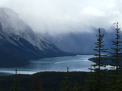 Bald Hills and Maligne Lake, Jasper National Park, Canada