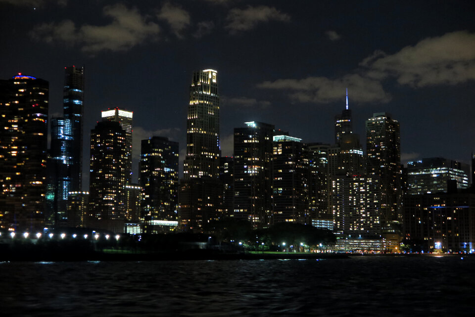 Chicago City at sunset, illinois, USA