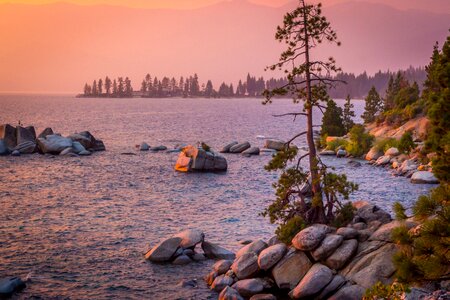 Lake Tahoe Sunset, California