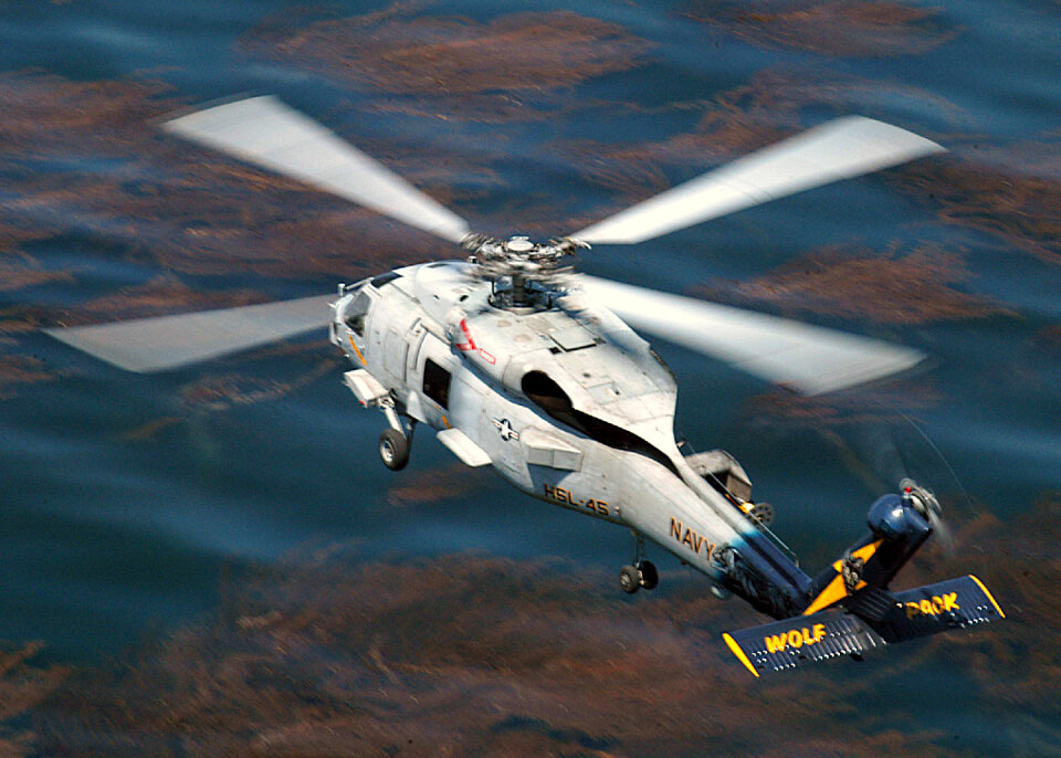 A SH-60 Seahawk from the Wolfpack of Helicopter