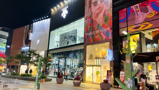 Nampodong shopping area in Busan, South Korea