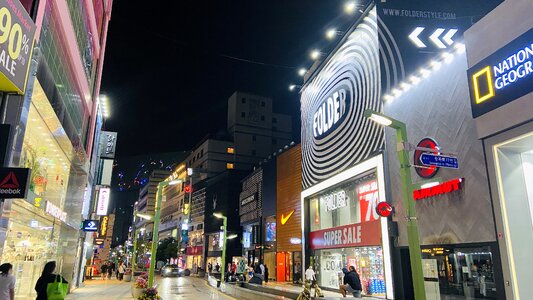 Nampodong shopping area in Busan, South Korea