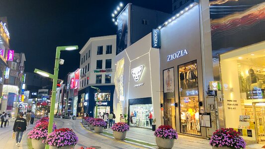 Nampodong shopping area in Busan, South Korea