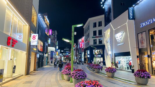 Nampodong shopping area in Busan, South Korea