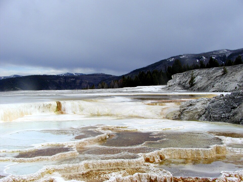 Mammoth Hot Springs Terrace Minerals