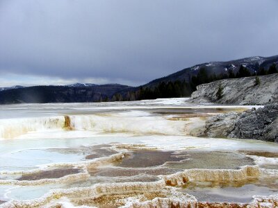 Mammoth Hot Springs Terrace Minerals photo