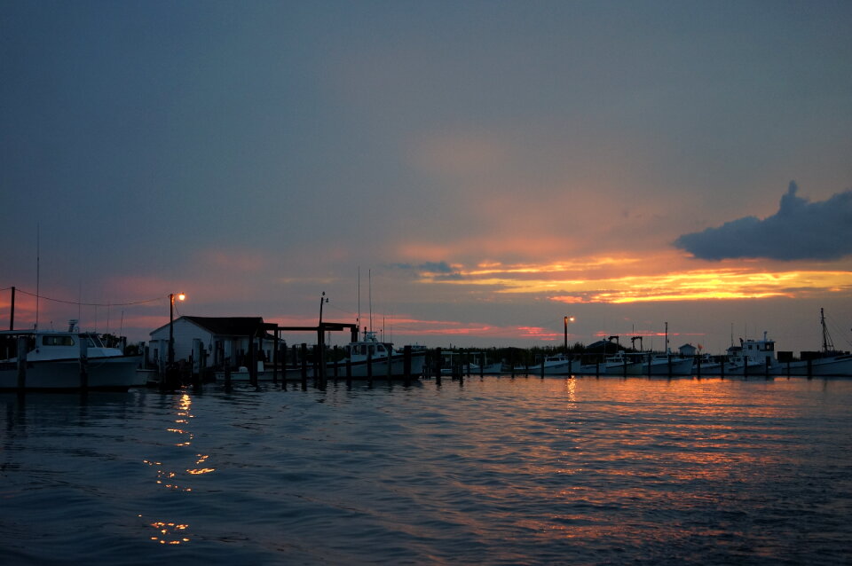 Sunset over the Sea