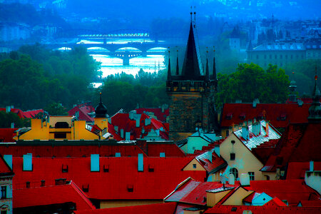Prague cityscape photo