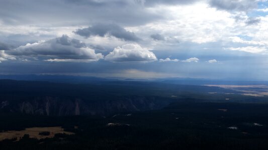 Huge Vista from Mt. Washburn over the Yellowstone plains