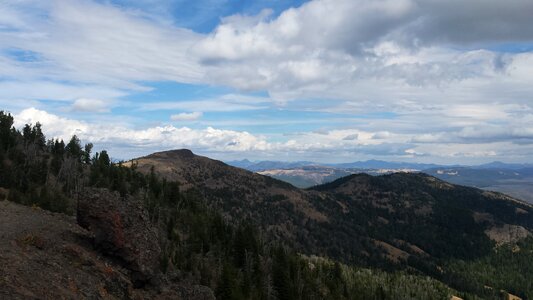 Huge Vista from Mt. Washburn over the Yellowstone plains