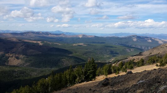 Huge Vista from Mt. Washburn over the Yellowstone plains