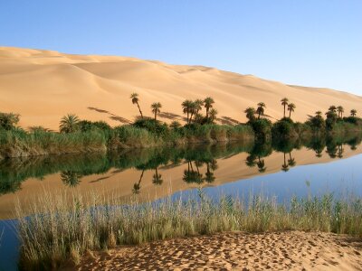 Beautifully Bizarre Desert Oasis in Libya photo
