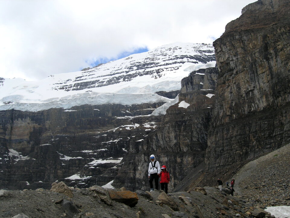 Glaciers trail in Banff National Park Canada - Backpacking