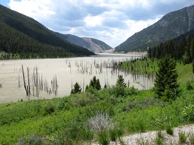 Quake Lake Madison River Valley Montana