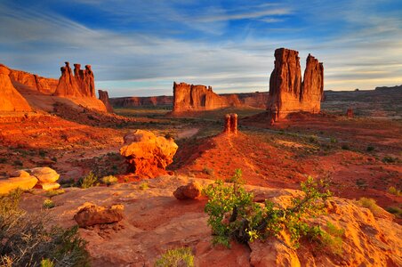 Courthouse Towers at Arches National Park Utah
