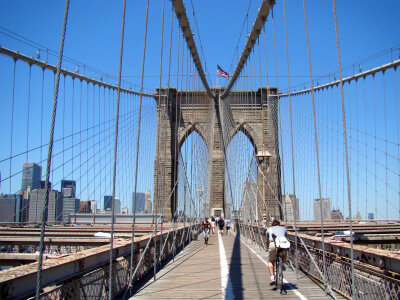 Walking-tour Brooklyn Bridge New York photo