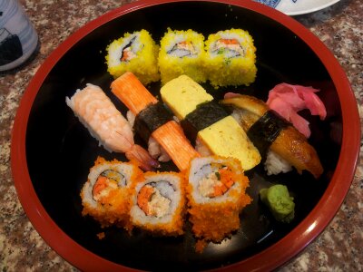 Sushi Bowl Japanese Food photo