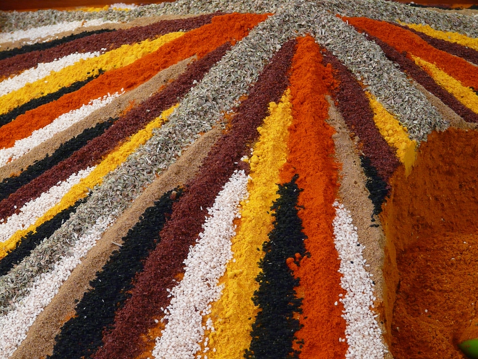 Curry pepper paprika