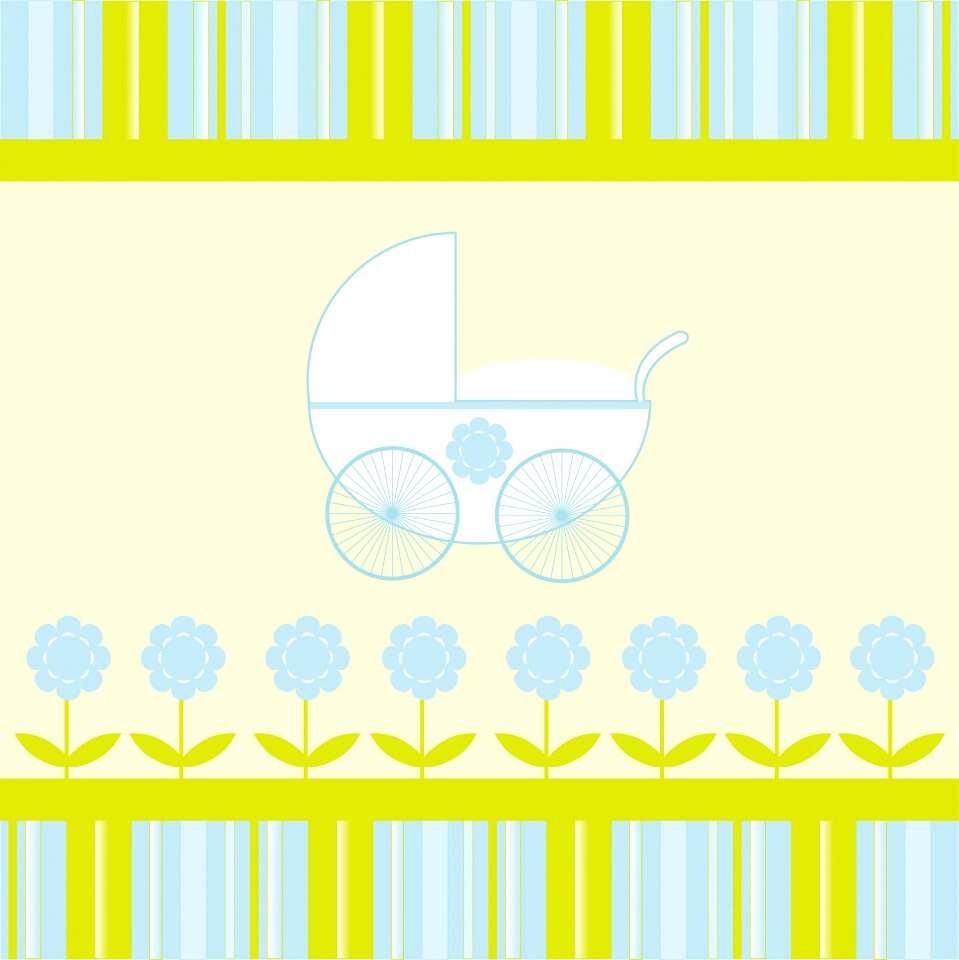 Baby Boy Stroller Background photo