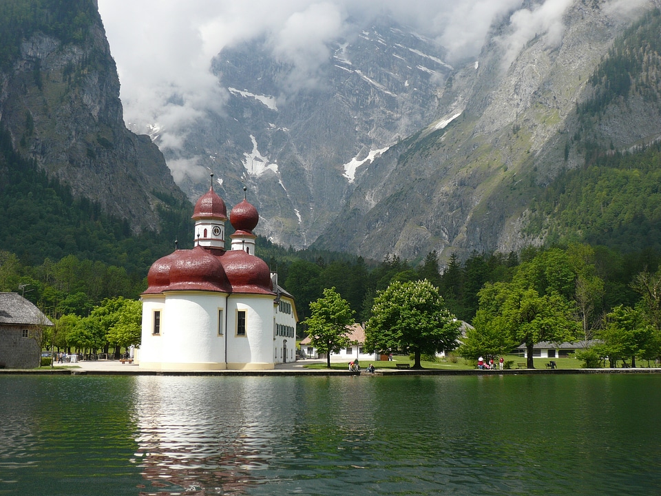 Alpine watzmann east face idyll