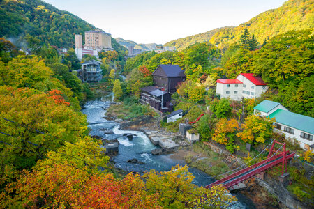 Jozan lake near the Hoheikyo onsen