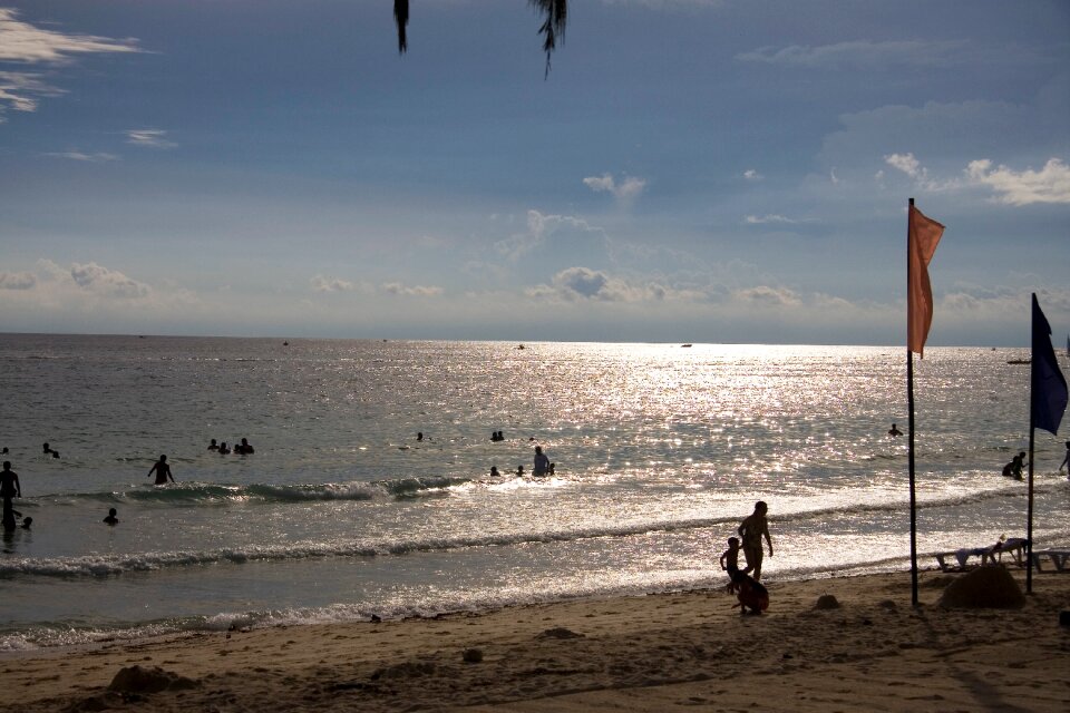 Beautiful beaches of the evening