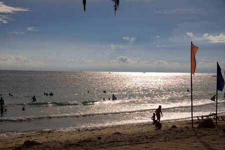 Beautiful beaches of the evening