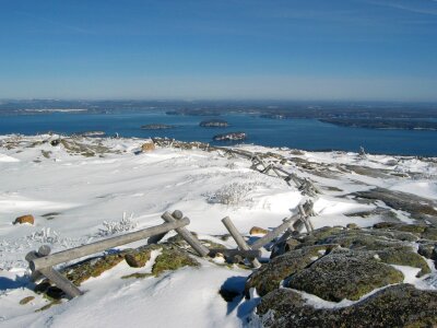 Winter Atop Cadillac Acadia National Park