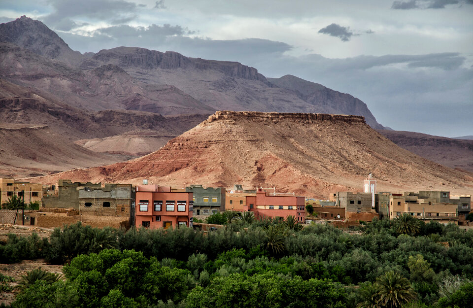 Morocco. City Tinghir in the Atlas Mountains