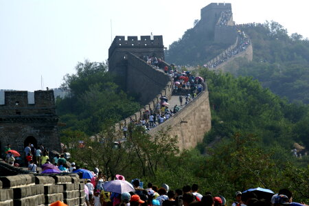 Great Wall of China in Summer photo